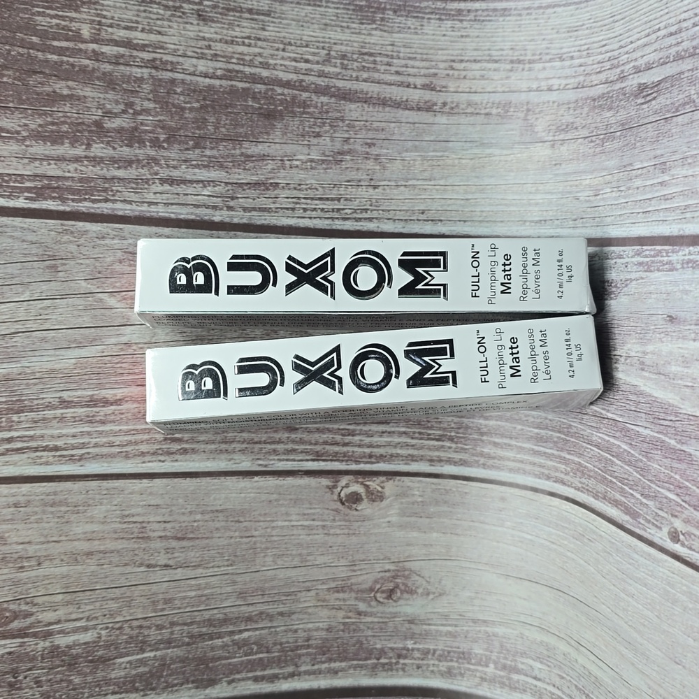 BUXOM 2 shades Brunching & Drop some$ FULL-ON Plumping Lip Matte **